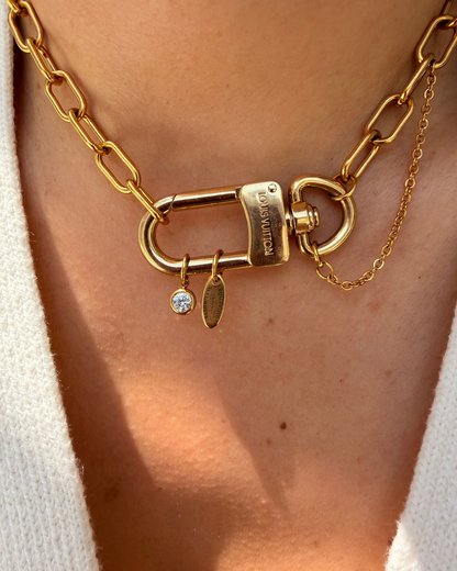 Authentic Louis Vuitton Clasp Carabiner - Reworked Necklace