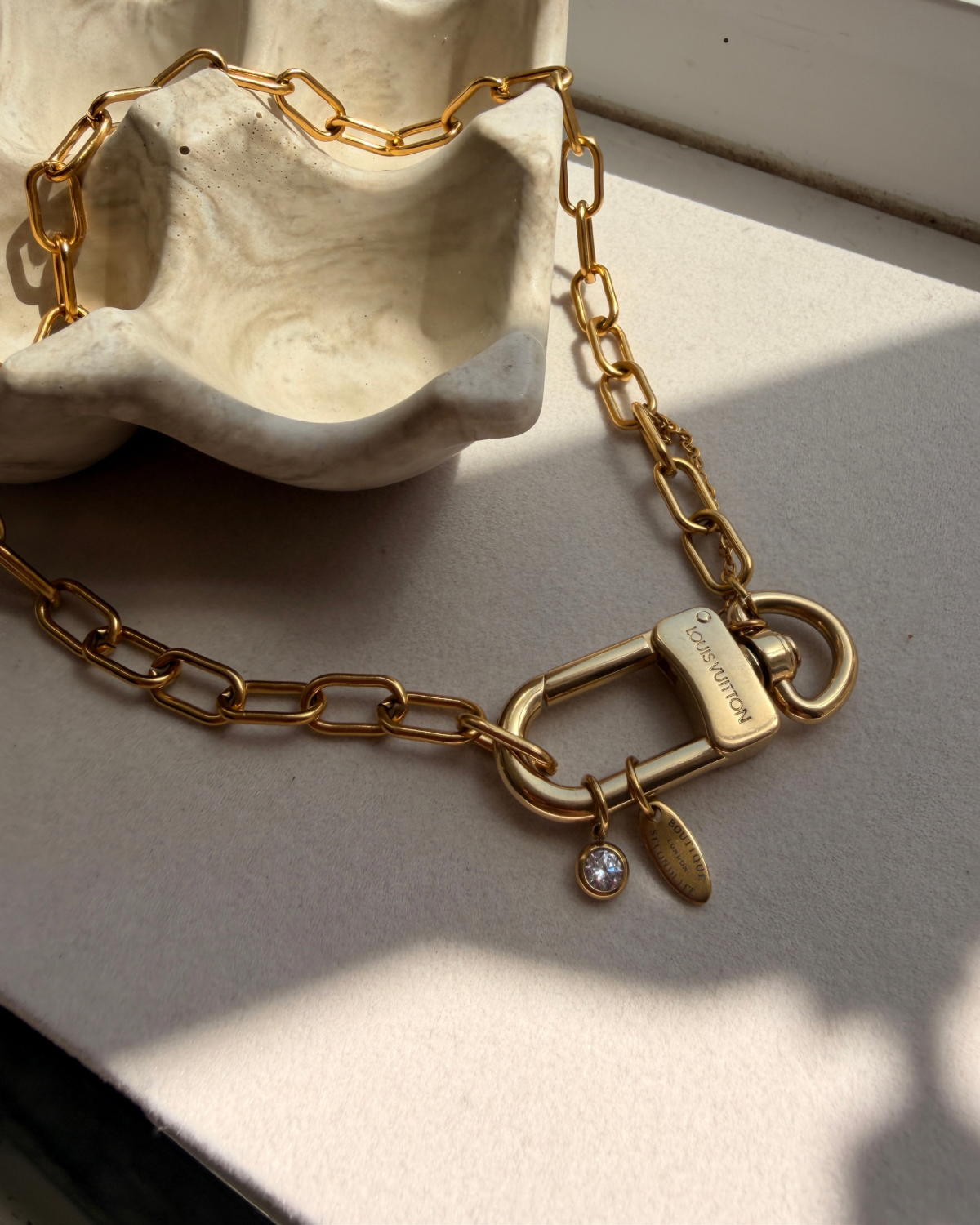 Authentic Louis Vuitton Clasp Carabiner - Reworked Necklace