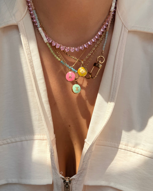 Authentic Louis Vuitton Green Pear Pendant Pastilles