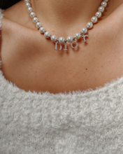 Load image into Gallery viewer, Authentic Dior Spellout  Crystal -  Necklace on Pearls