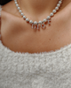Authentic Dior Spellout  Crystal -  Necklace on Pearls