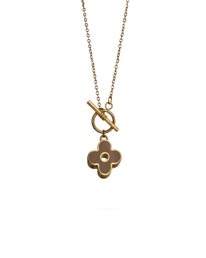 Authentic Louis Vuitton Fleur Charm- Reworked Necklace