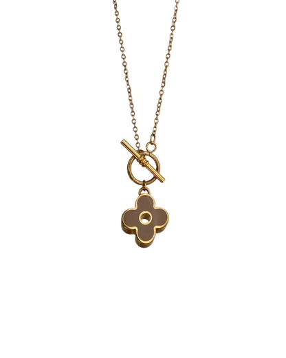 Authentic Louis Vuitton Fleur Charm- Reworked Necklace