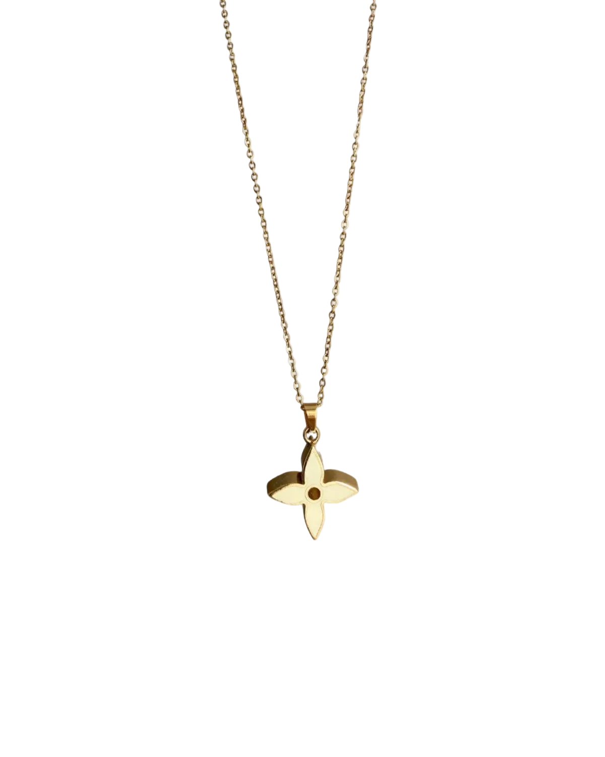 Authentic Louis Vuitton Fleur Charm- Reworked Necklace