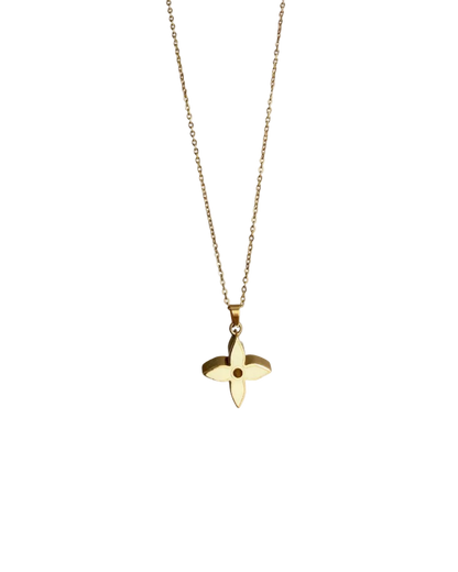 Authentic Louis Vuitton Fleur Charm- Reworked Necklace