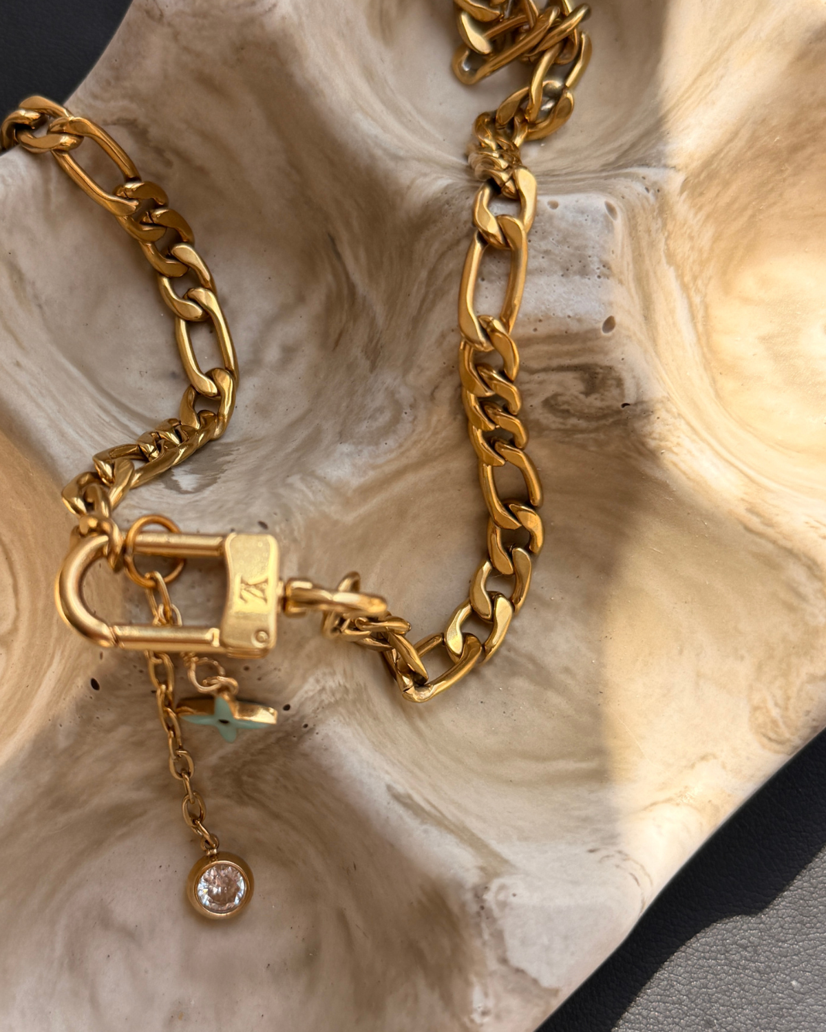 Authentic Louis Vuitton Clasp Reworked Necklace