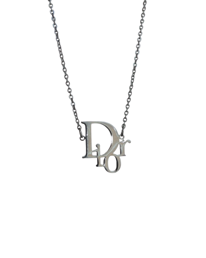 Authentic Dior Pendant- Reworked Silver Necklace