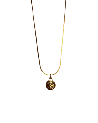 Authentic Louis Vuitton Chocolate Pendant Necklace