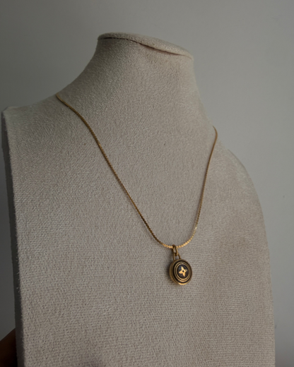 Authentic Louis Vuitton Chocolate Pendant Necklace