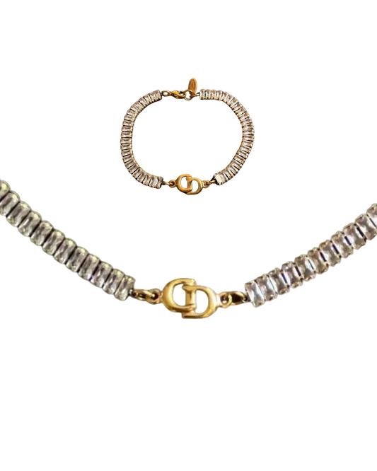 Authentic Dior CD initials Pendant- Reworked Set