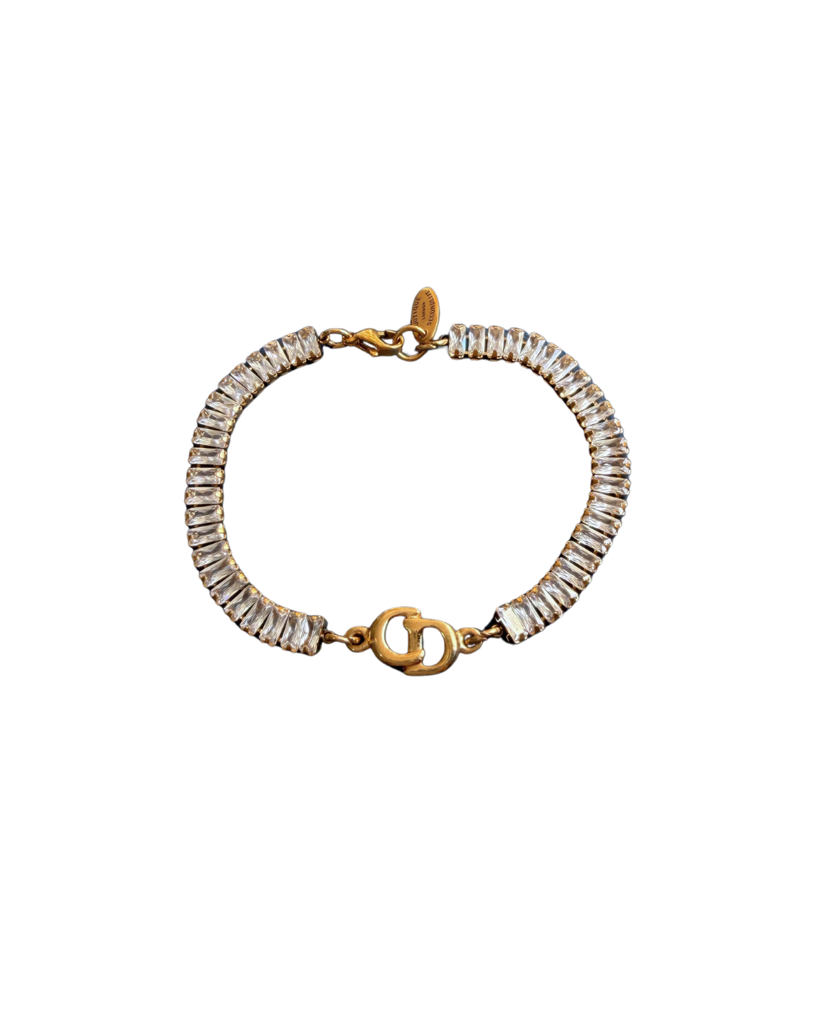 Authentic Dior CD Initials Pendant- Reworked Bracelet