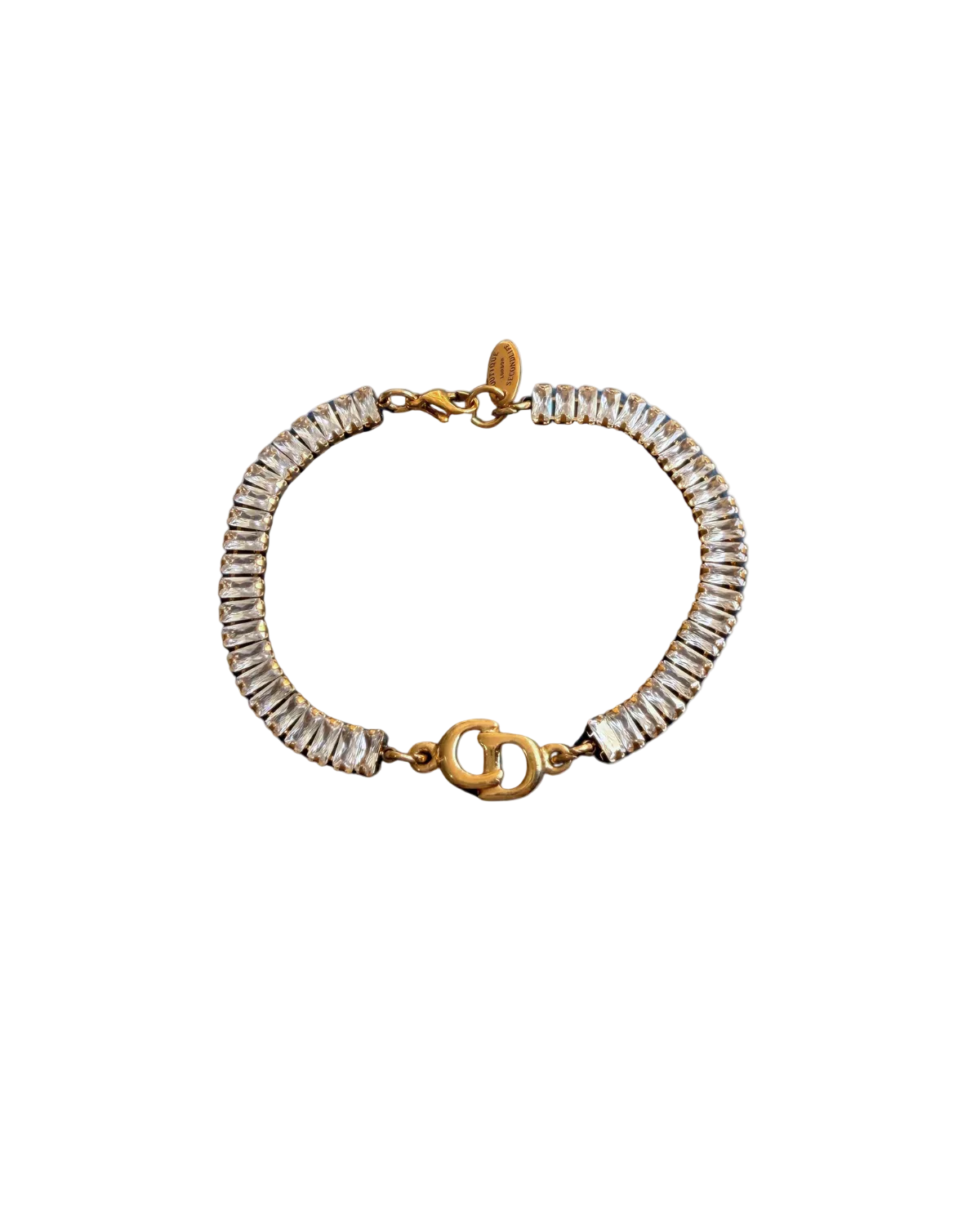 Authentic Dior CD Initials Pendant- Reworked Bracelet