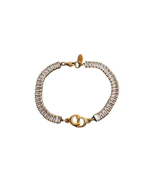 Authentic Dior CD Initials Pendant- Reworked Bracelet