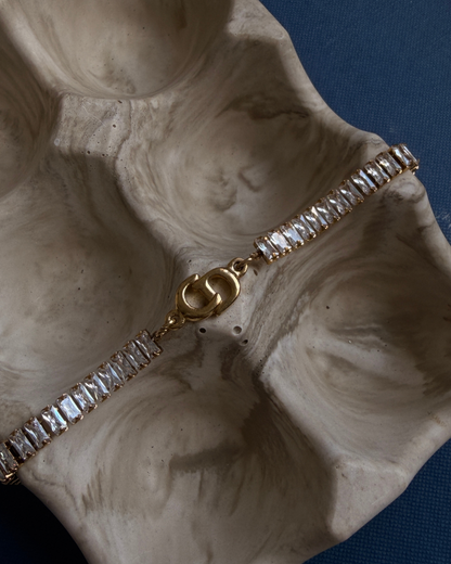 Authentic Dior CD Initials Pendant- Reworked Bracelet