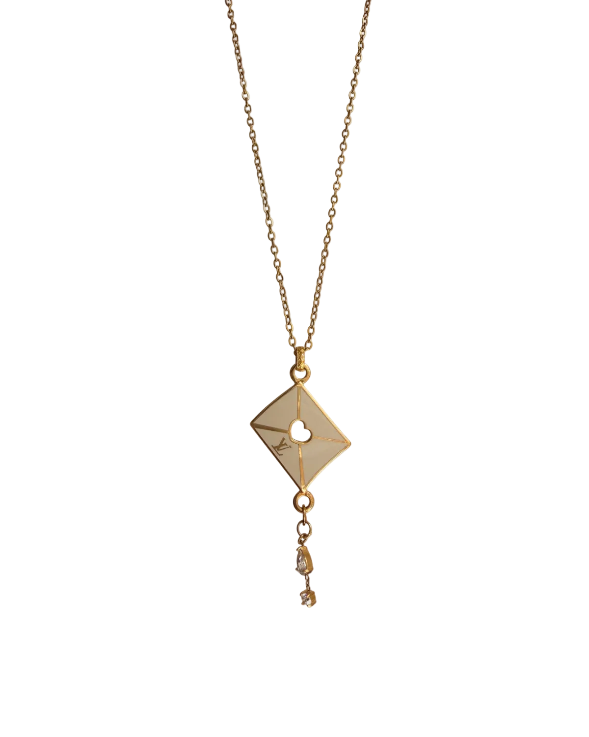 Authentic Louis Vuitton Love Letter Reworked Necklace