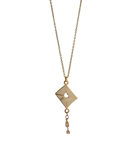 Authentic Louis Vuitton Love Letter Reworked Necklace