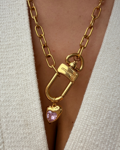 Authentic Louis Vuitton Clasp Reworked Necklace