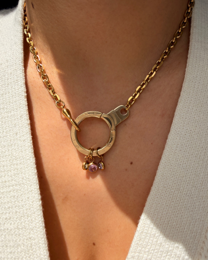 Authentic Louis Vuitton Rounded Clasp Reworked Necklace