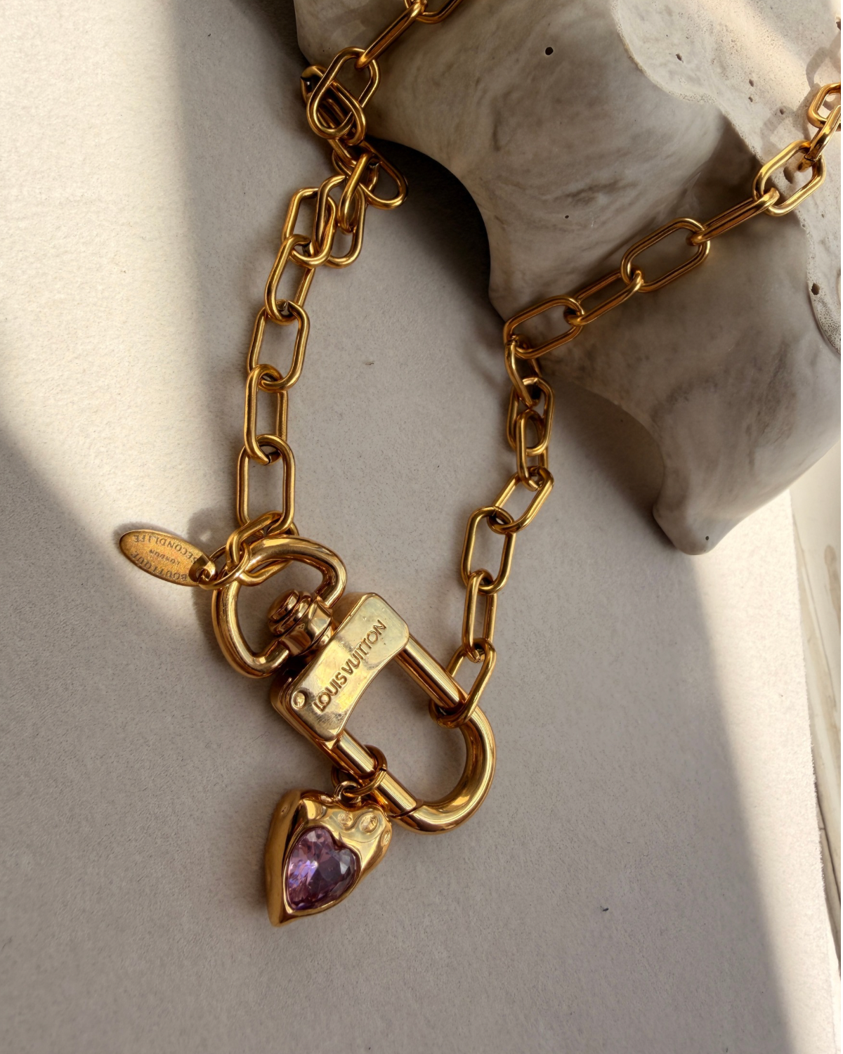 Authentic Louis Vuitton Clasp Reworked Necklace