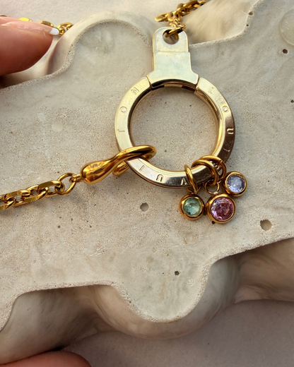 Authentic Louis Vuitton Rounded Clasp Reworked Necklace