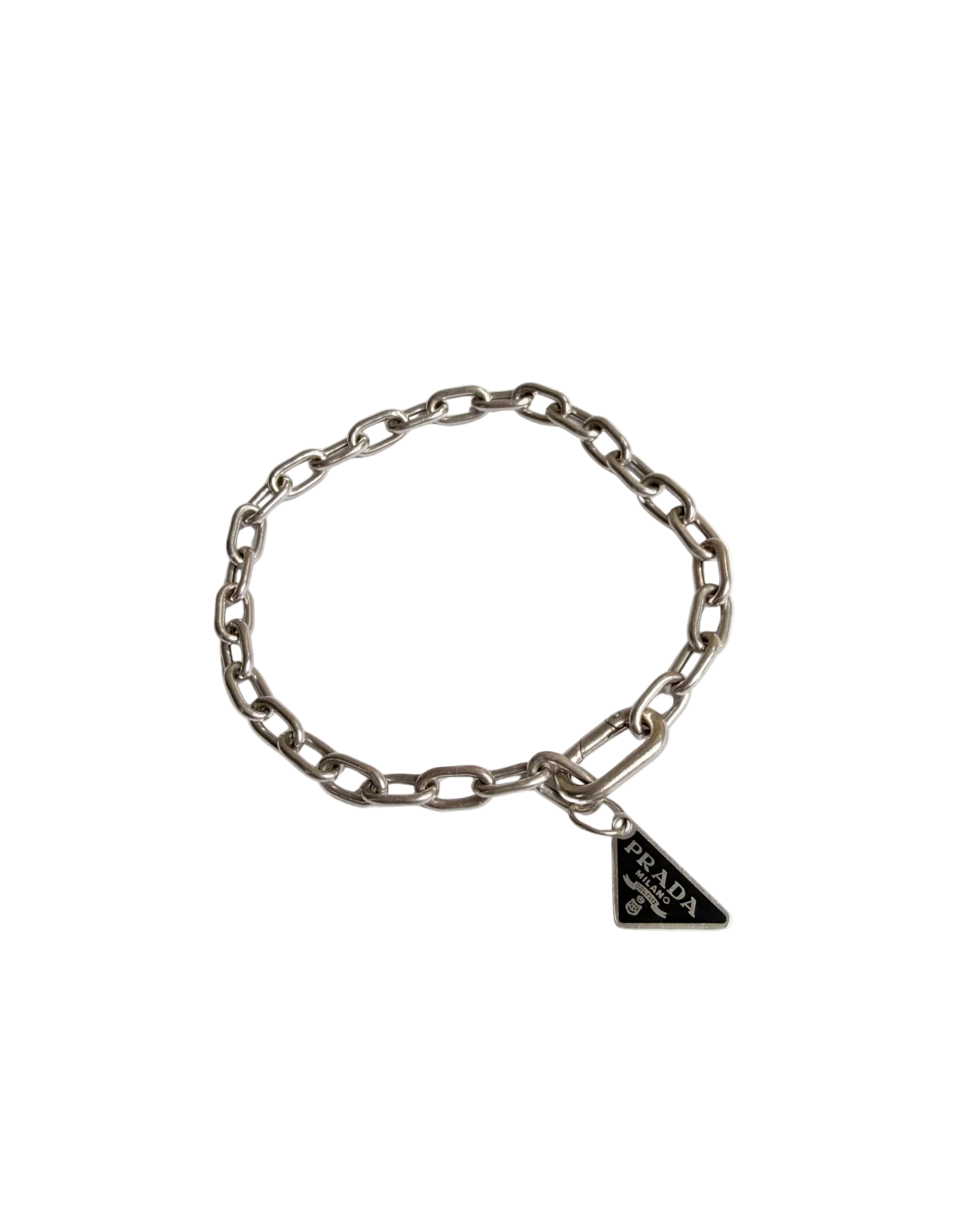 Authentic Prada Logo Charm Bracelet Pre-owned