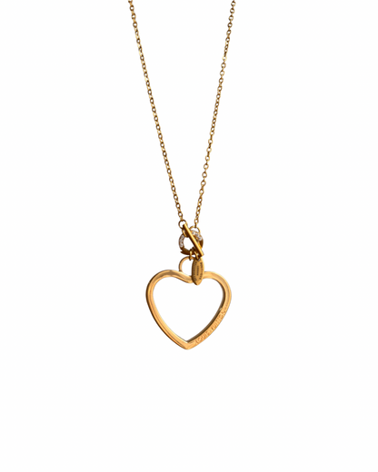Authentic Louis Vuitton Coeur Big Charm- Reworked Necklace