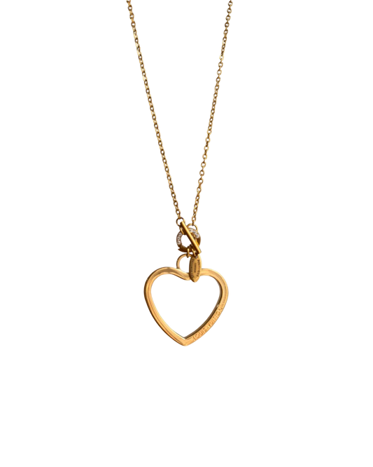 Authentic Louis Vuitton Coeur Big Charm- Reworked Necklace