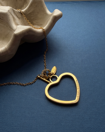 Authentic Louis Vuitton Coeur Big Charm- Reworked Necklace