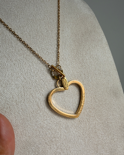 Authentic Louis Vuitton Coeur Big Charm- Reworked Necklace