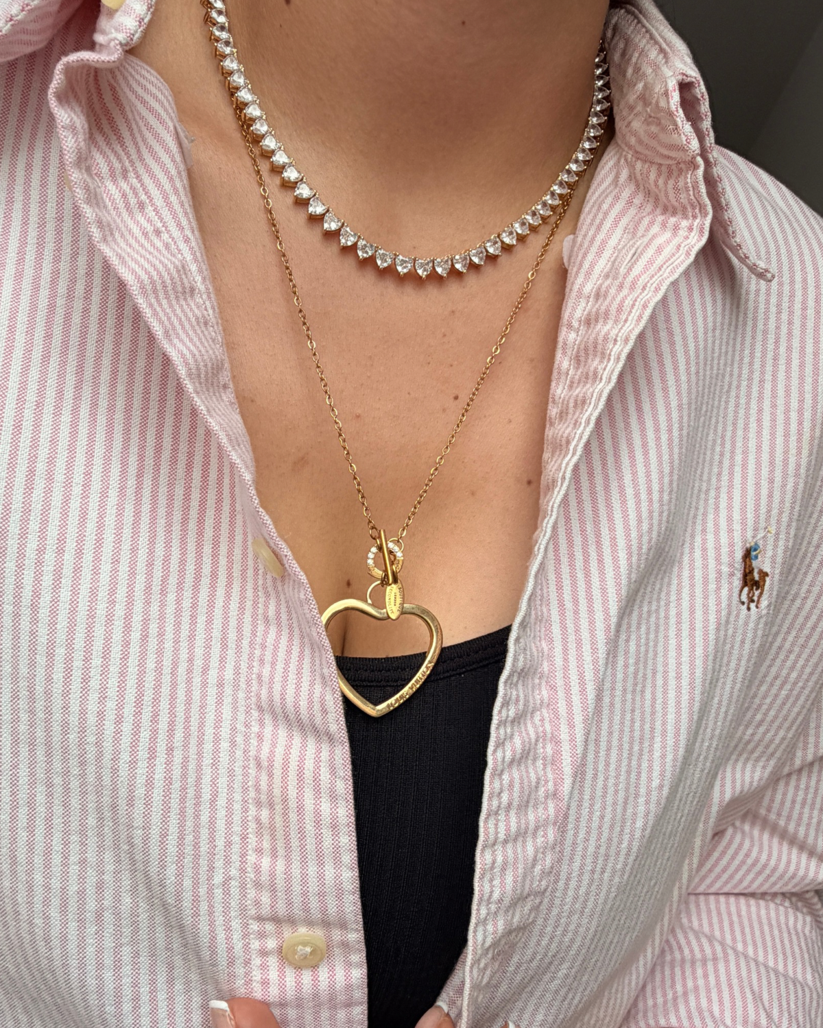 Authentic Louis Vuitton Coeur Big Charm- Reworked Necklace