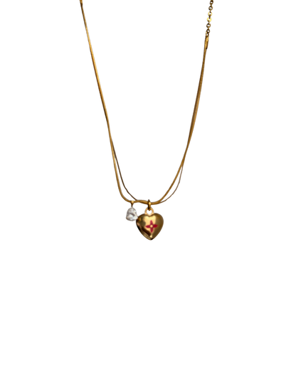 Authentic Louis Vuitton Pendant Mini Coeur -Reworked Necklace