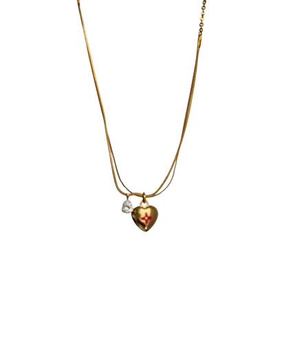 Authentic Louis Vuitton Pendant Mini Coeur -Reworked Necklace