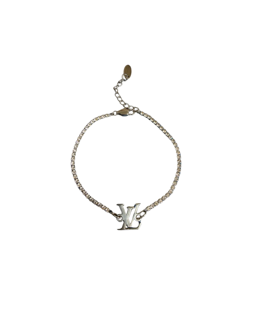 Authentic Louis Vuitton Logo - Reworked Tennis Bracelet