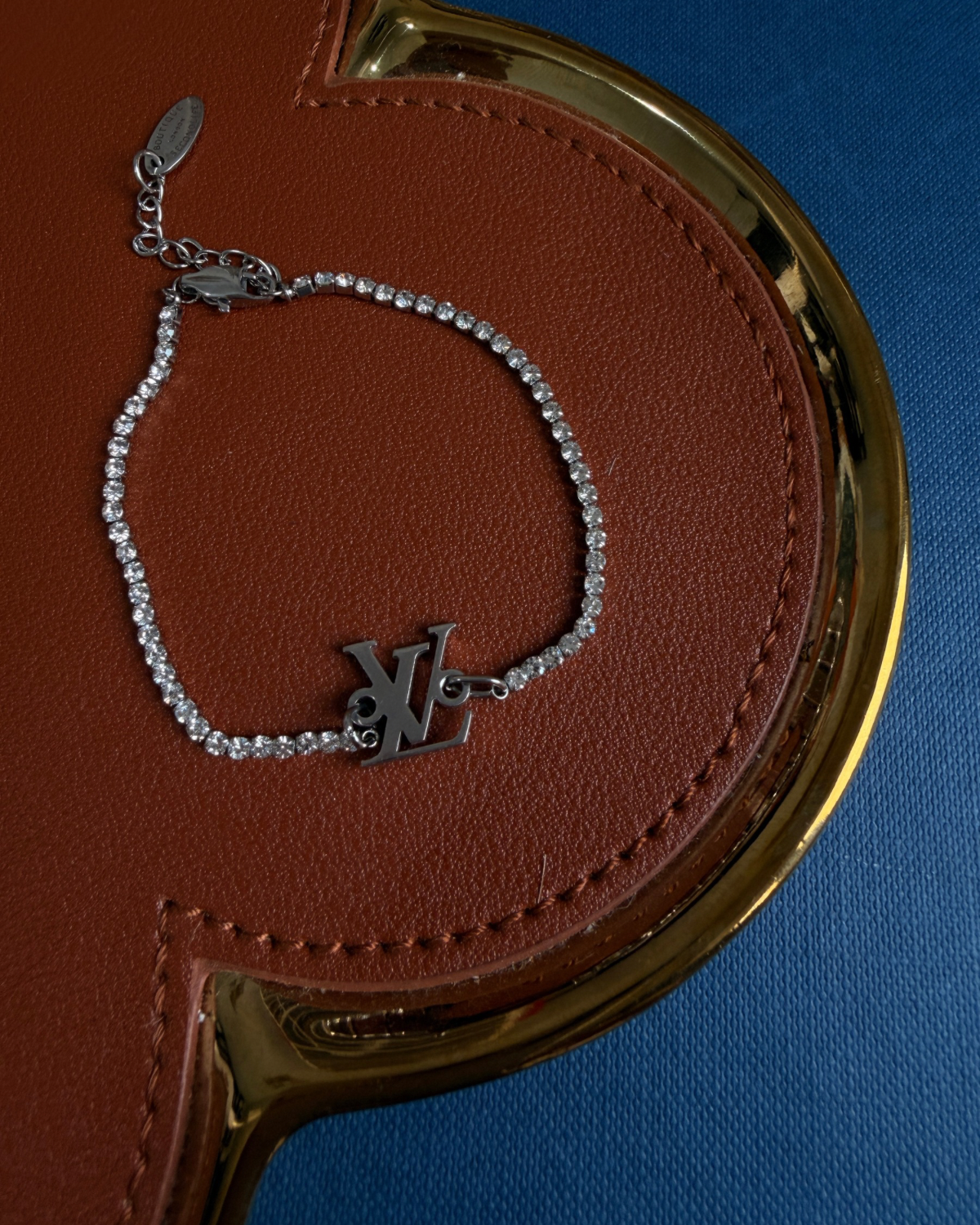 Authentic Louis Vuitton Logo - Reworked Tennis Bracelet