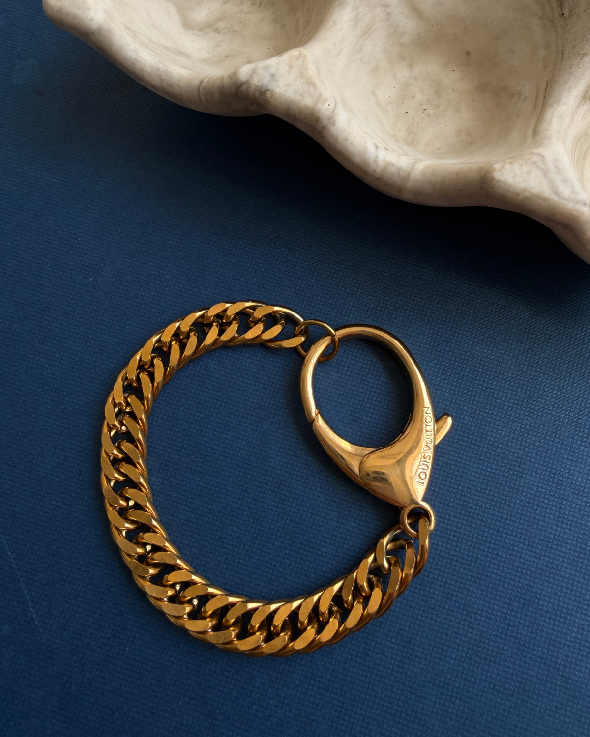 Repurposed Authentic Louis Vuitton Clasp - Bracelet