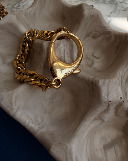 Repurposed Authentic Louis Vuitton Clasp - Bracelet