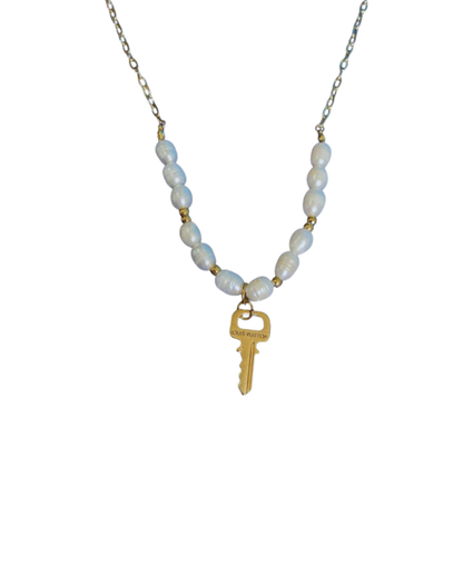Authentic Louis Vuitton Key Nude Pendant Pears Necklace