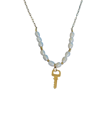Authentic Louis Vuitton Key Nude Pendant Pears Necklace