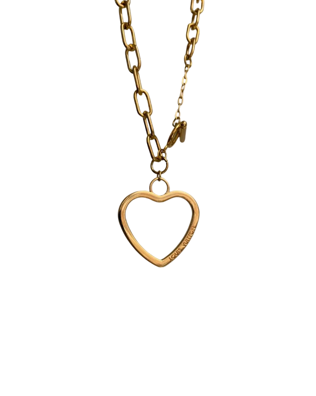 Authentic Louis Vuitton Big Coeur Charm- Reworked Choker