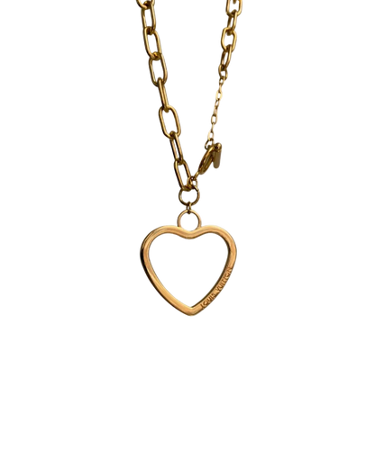 Authentic Louis Vuitton Big Coeur Charm- Reworked Choker