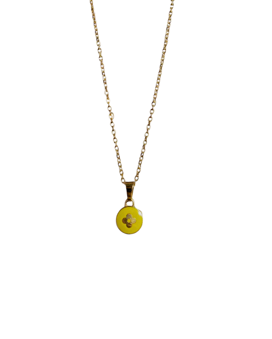 Authentic Louis Vuitton Green Pear Pendant Pastilles- Necklace