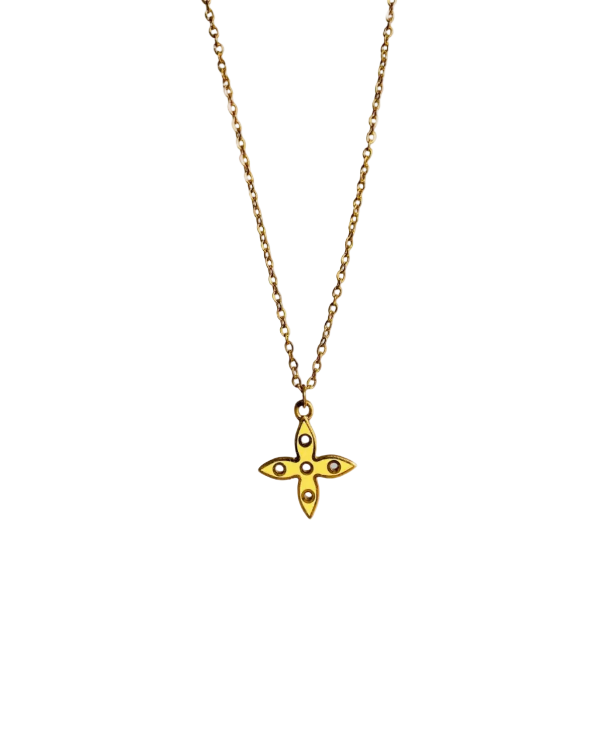 Authentic Louis Vuitton Blu & Yellow Looping Pendant- Reworked Necklace