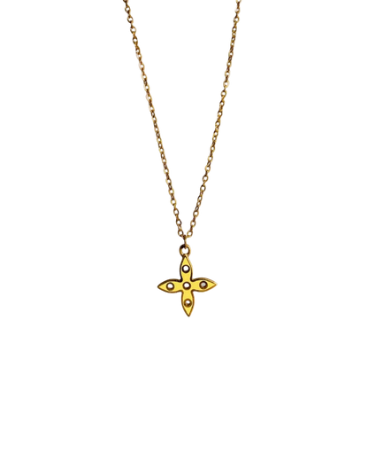 Authentic Louis Vuitton Blu & Yellow Looping Pendant- Reworked Necklace