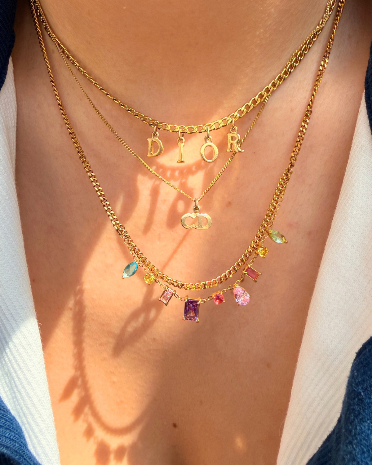 Authentic Dior Chain - Reworked Necklace
