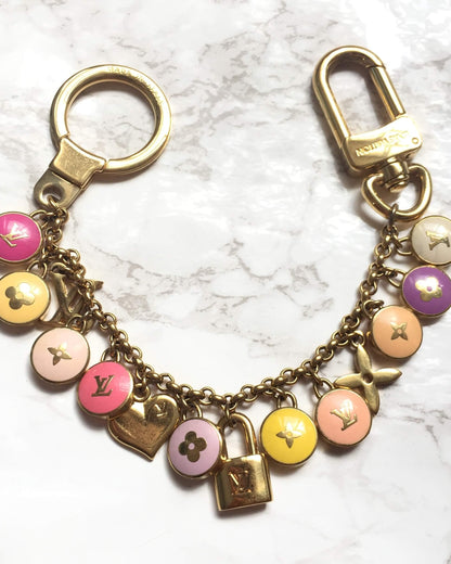 Authentic Louis Vuitton  Logo Pendant- Reworked Bracelet