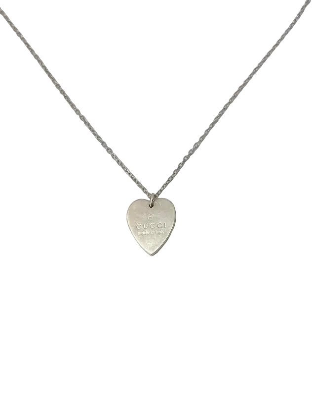 Authentic Gucci Pendant heart Reworked Necklace