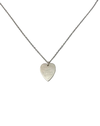 Authentic Gucci Pendant heart Reworked Necklace