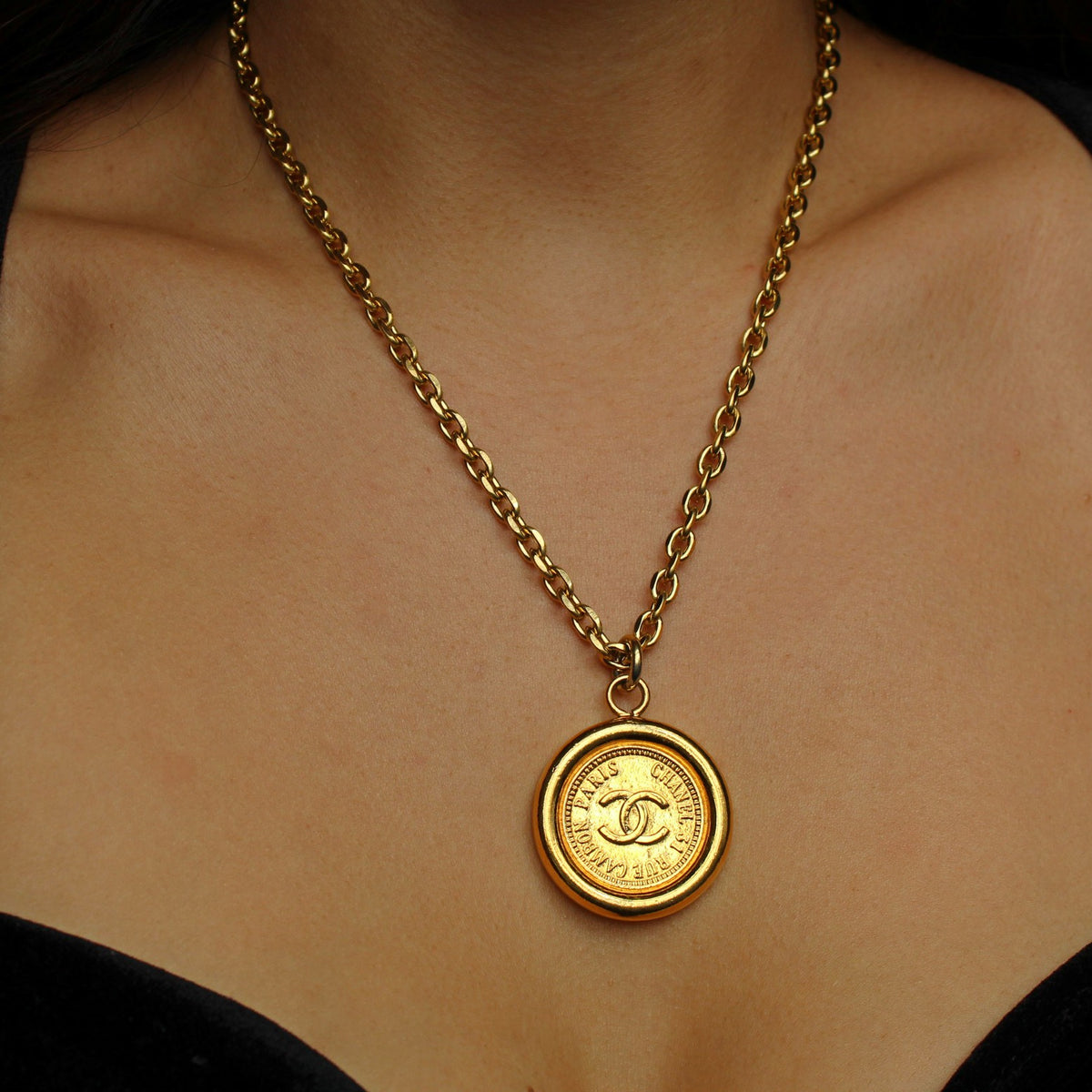Authentic reworked Louis Vuitton small charm necklace. | VINTY TREASURES