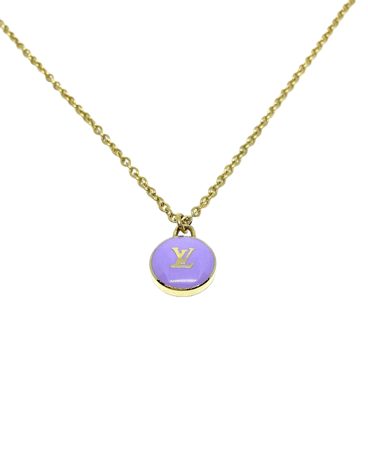 Authentic Louis Vuitton Pastilles Pendant- Reworked Necklace