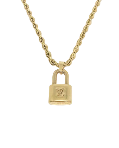 Authentic Louis Vuitton Pendant Padlock Reworked Pendant